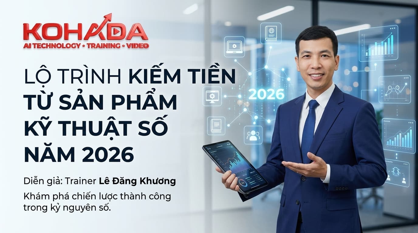 Lộ Trình Kiếm Tiền Từ Sản Phẩm Số 2026 — Trainer ThuanTv